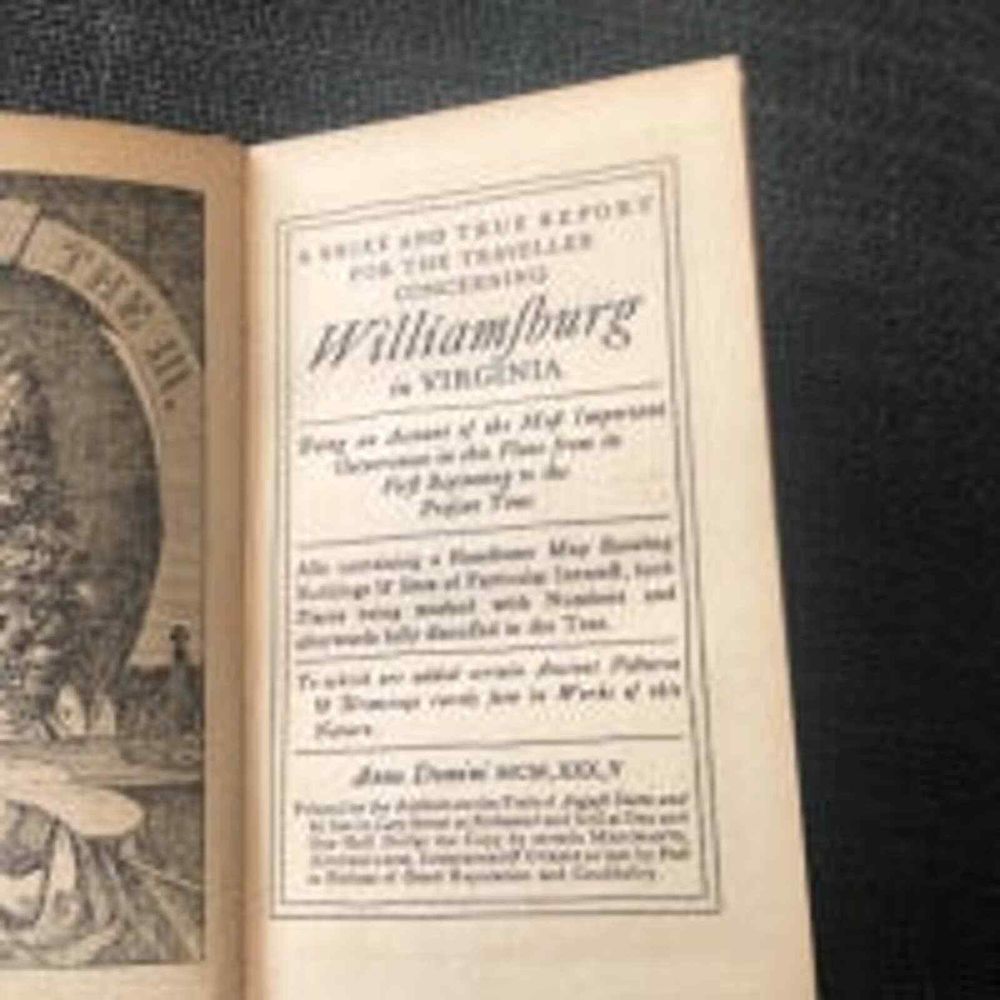 A Brief and True Report‎ for the Traveller Concerning Williamsburg in Virginia